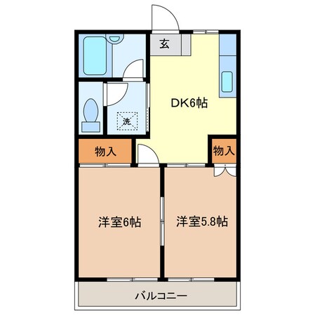 グリーンヒルズ（末広町）の物件間取画像